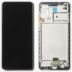 Дисплей + сенсор Samsung Galaxy A21S/A217 (black; в раме) (100% Original, сервисный)