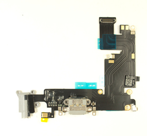 Шлейф зарядки + микрофон + гарнитура + антена iPhone 6G Plus (black)