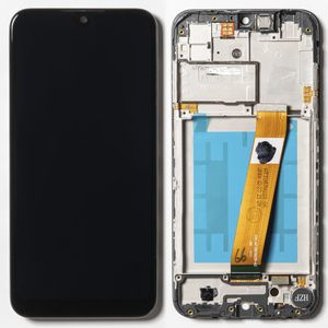 Дисплей + сенсор Samsung Galaxy A01/A015F/M015F (узкий коннектор) (black;в раме)(100%ORIG сервисный)