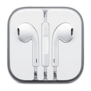 Гарнитура iPhone 5G в пластиковой коробке (AAA) (white)