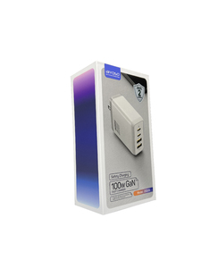 Сетевая 2 Type-C/2 USB зарядка Biyoso D52US (US) (100W) (white)