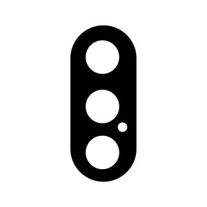 Стекло основной камеры iPhone X/XS (black) (Copy)