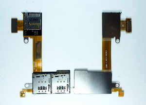 Шлейф Sony D2303/D2403 (M2/M2 Aqua) Dual разъем SIM/MMC