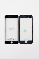 Glass + frame + OCA iPhone 7G (black) (Original)