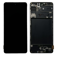 Дисплей + сенсор Samsung Galaxy A71/A715 (black; в раме) (100% Original, сервисный)
