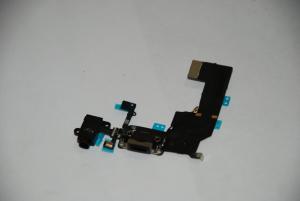 Шлейф зарядки + гарнитура iPhone 5C (black) (Original)
