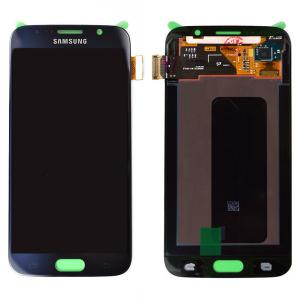 Дисплей + сенсор Samsung Galaxy S6/G920 (black sapphire; без рамы) (100% Original, сервисный)