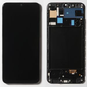 Дисплей + сенсор Samsung Galaxy A50/A505 (full size) (black; в раме) (OLED)