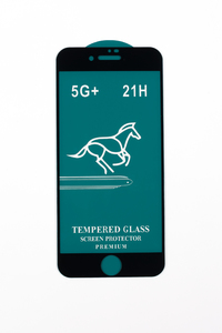 Защитное стекло 5D iPhone 6/6S/7/8/SE 2020 без упаковки (black)