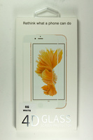 Защитное стекло 4D iPhone 6G/6S в упаковке (white)