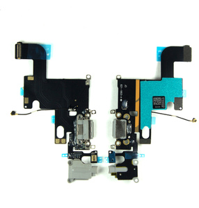 Шлейф зарядки + микрофон + гарнитура + антена iPhone 6G (black) (Original)