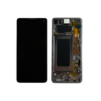Дисплей + сенсор Samsung Galaxy S10/G973 (black; в раме) (100% Original, сервисный)