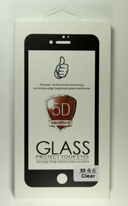 Защитное стекло 5D Samsung Galaxy S9/G960 в упаковке (clear)