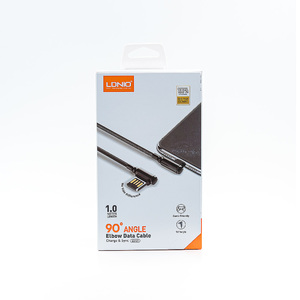 Кабель Lightning LDNIO LS421 90 Angle (2.4A)