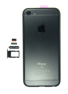 Задняя крышка iPhone 5S (имитация 6S) (black)
