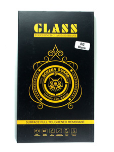 Защитное стекло 3D iPhone 8 с мягкими краями в упаковке (black)