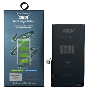 Батарея DEJI ПОВЫШЕННОЙ ёмкости iPhone 12 (3310mAh) в коробке (NO IC)