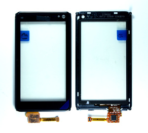 Сенсор Nokia N8 (black) + frame (Original)